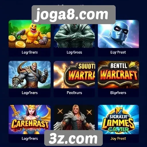 Evolução das categorias de jogos em joga8.com